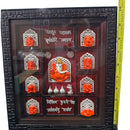 999 Pure Silver Astha Ganesha Mural – 10-inch Tall Frame