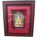 999 Pure Silver Lord Ganesha Mural – 11-inch Tall Frame