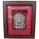 999 Pure Silver Lord Ganesha Mural – 11-inch Tall Frame
