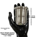 999 Pure Silver Hallmarked Glass - Style