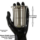 999 Pure Silver Hallmarked Glass - Style