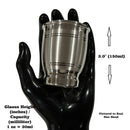 999 Pure Silver Hallmarked Designer Heavy Glass - Style