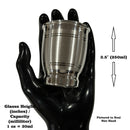 999 Pure Silver Hallmarked Designer Heavy Glass - Style