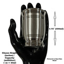 999 Pure Silver Hallmarked Designer Heavy Glass - Style