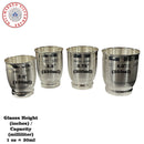 999 Pure Silver Hallmarked Designer Heavy Glass - Style