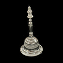 925 Sterling Silver Hallmarked Hanuman Handle Puja Bell - Style