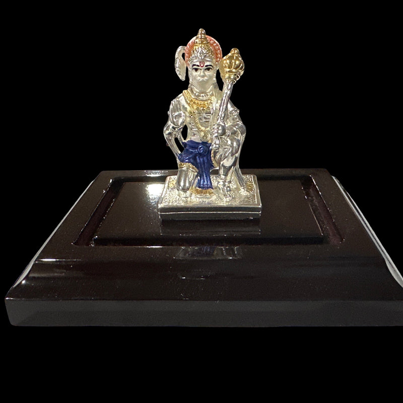 999 Pure Silver Lord Hanuman 2.0-inch Tall Idol / Statue / Murthi (Figurine