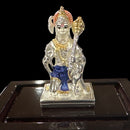 999 Pure Silver Lord Hanuman 2.0-inch Tall Idol / Statue / Murthi (Figurine