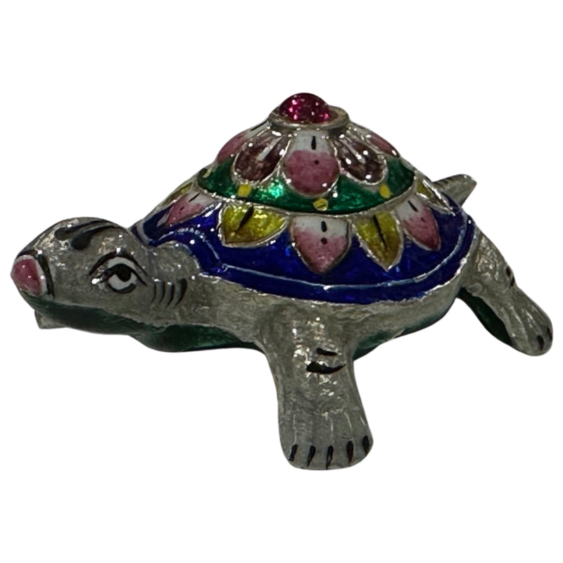 925 Sterling Silver handcrafted 3.0-inch long Meena Tortoise