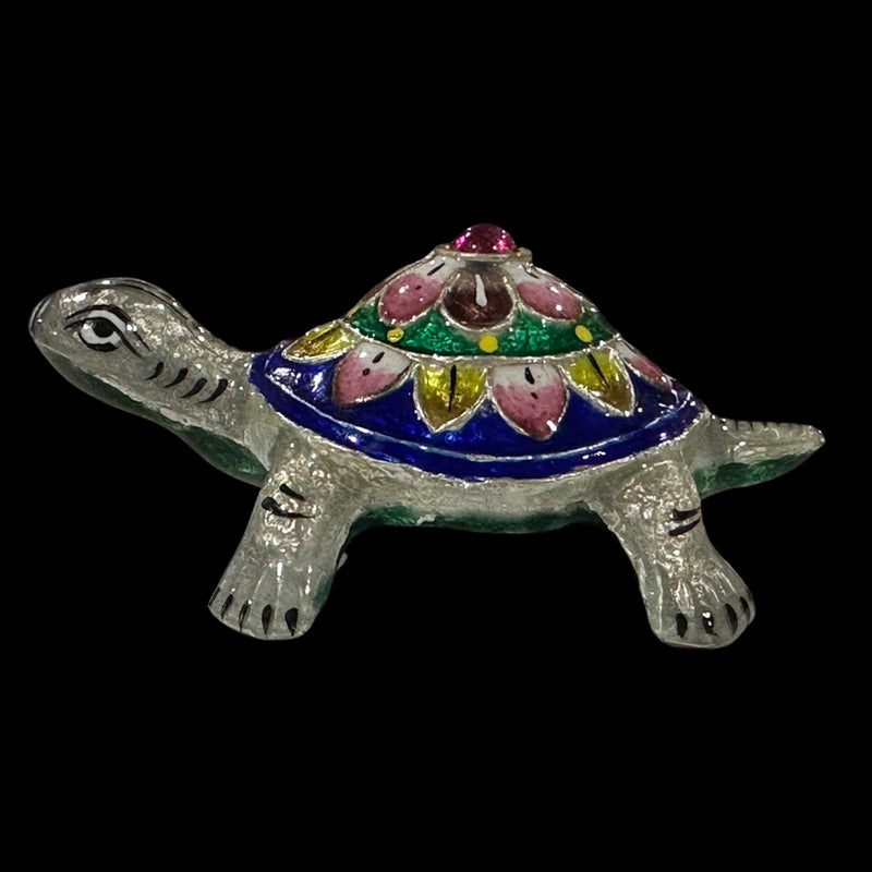 925 Sterling Silver handcrafted 3.0-inch long Meena Tortoise