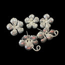 750 Silver Religious Hibiscus Flower Set (Pack of 5 Flowers)