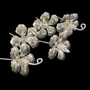 750 Silver Religious Hibiscus Flower Set (Pack of 5 Flowers)