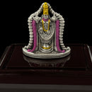 999 Pure Silver Tirupathi Balaji idol - 3.0-inch Tall Statue / Murthi (Figurine