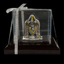 999 Pure Silver Tirupathi Balaji idol - 2.5-inch Tall Statue / Murthi (Figurine