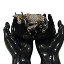 999 Pure Silver BIG Kamdhenu Cow Statue - 3.5-inch Tall Idol / Murti (Figurine