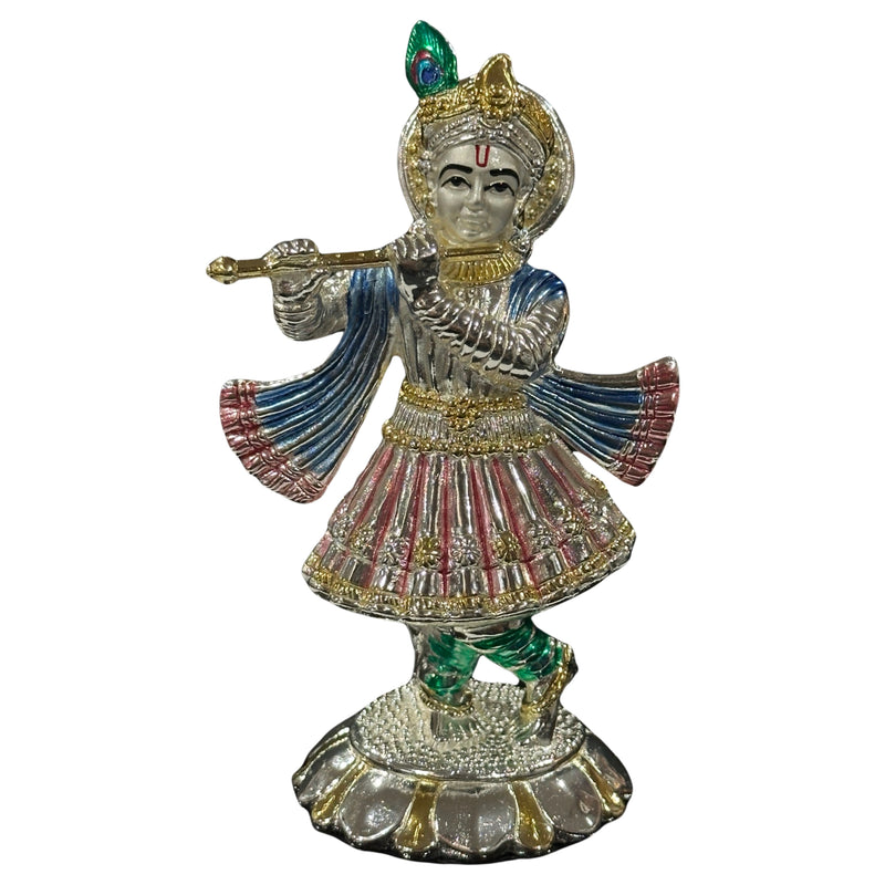 999 Pure Silver Krishna Idol / Statue / Murti (Figurine