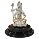 999 Pure Silver Lord Shiva Idol - 2.0-inch Tall Statue / Murti (Figurine