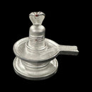 999 Pure Silver Shiva Lingam idol - 2.0-inch Tall Statue / Murti (Figurine