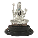 999 Pure Silver Lord Shiva Idol - 2.0-inch Tall Statue / Murti (Figurine