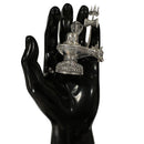 925 Sterling Silver Hallmarked Solid Shiva Lingam idol - Statue / Murti (Figurine