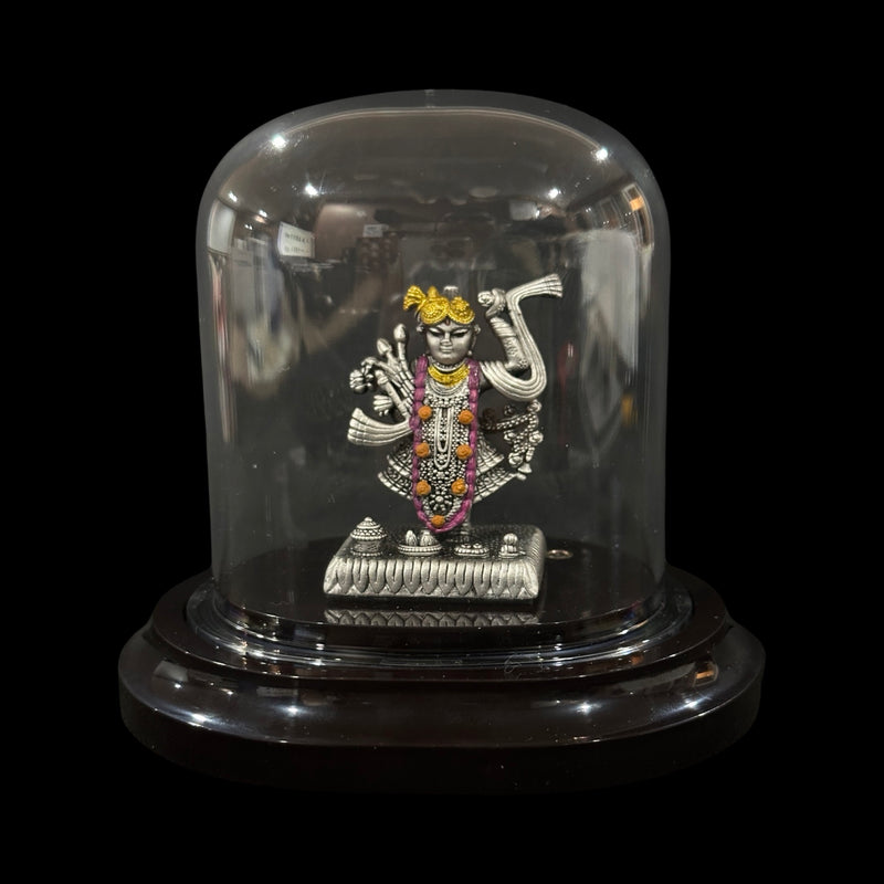 999 Pure Silver Srinath Ji Idol  / Statue / MURTHI (Figurine
