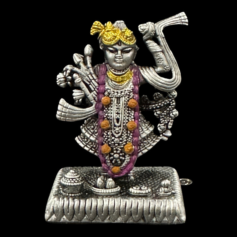 999 Pure Silver Srinath Ji Idol  / Statue / MURTHI (Figurine