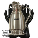 999 Pure Silver Hallmarked 650ml Water Pitcher & 250ml One Tumbler Set