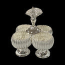 925 Sterling Silver Hallmarked 2.5x2.5 inch Kumkum / Puja bowls Four Pot Set  - 2.5x2.5x4 Style