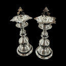 925 Sterling Silver Hallmarked Five Star Trishul Samai Set / Kuthu Vilakku Pair -Set