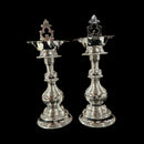 925 Sterling Silver Hallmarked Five Star Trishul Samai Set / Kuthu Vilakku Pair -Set