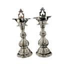 925 Sterling Silver Hallmarked Five Star Trishul Samai Set / Kuthu Vilakku Pair -Set