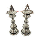 925 Sterling Silver Hallmarked Five Star Trishul Samai Set / Kuthu Vilakku Pair -Set