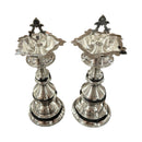 925 Sterling Silver Hallmarked Five Star Trishul Samai Set / Kuthu Vilakku Pair -Set