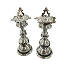 925 Sterling Silver Hallmarked Five Star Trishul Samai Set / Kuthu Vilakku Pair -Set