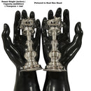 925 Sterling Silver Hallmarked Five Star Trishul Samai Set / Kuthu Vilakku Pair -Set