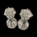 925 Sterling Silver Hallmarked Five Star / Trishul Samai (Diya) Set / Kuthu Vilakku Pair -Set