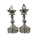 925 Sterling Silver Hallmarked Five Star / Trishul Samai (Diya) Set / Kuthu Vilakku Pair -Set