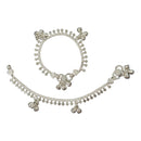 700 Silver Kids Traditional Queen Anklet - Style