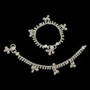 700 Silver Kids Traditional Mango Anklet - Style