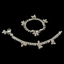 700 Silver Kids Traditional Mango Anklet - Style