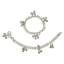 700 Silver Kids Traditional Mango Anklet - Style