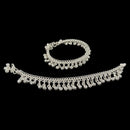 700 Silver Kids Traditional Bell Round Anklet - Style