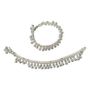 700 Silver Kids Traditional Bell Round Anklet - Style