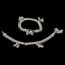 700 Silver Kids Traditional Meena Queen Anklet - Style