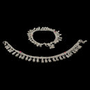 700 Silver Kids Traditional Designer Meena Anklet  - Style
