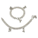 700 Silver Kids Traditional Designer Mango Anklet - Style