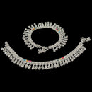 700 Silver Kids Traditional Designer Meena Anklet  - Style