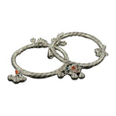 750 Silver Kids Round Anklet - Style