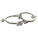 750 Silver Kids Round Anklet - Style