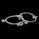 750 Silver Kids Round Anklet - Style